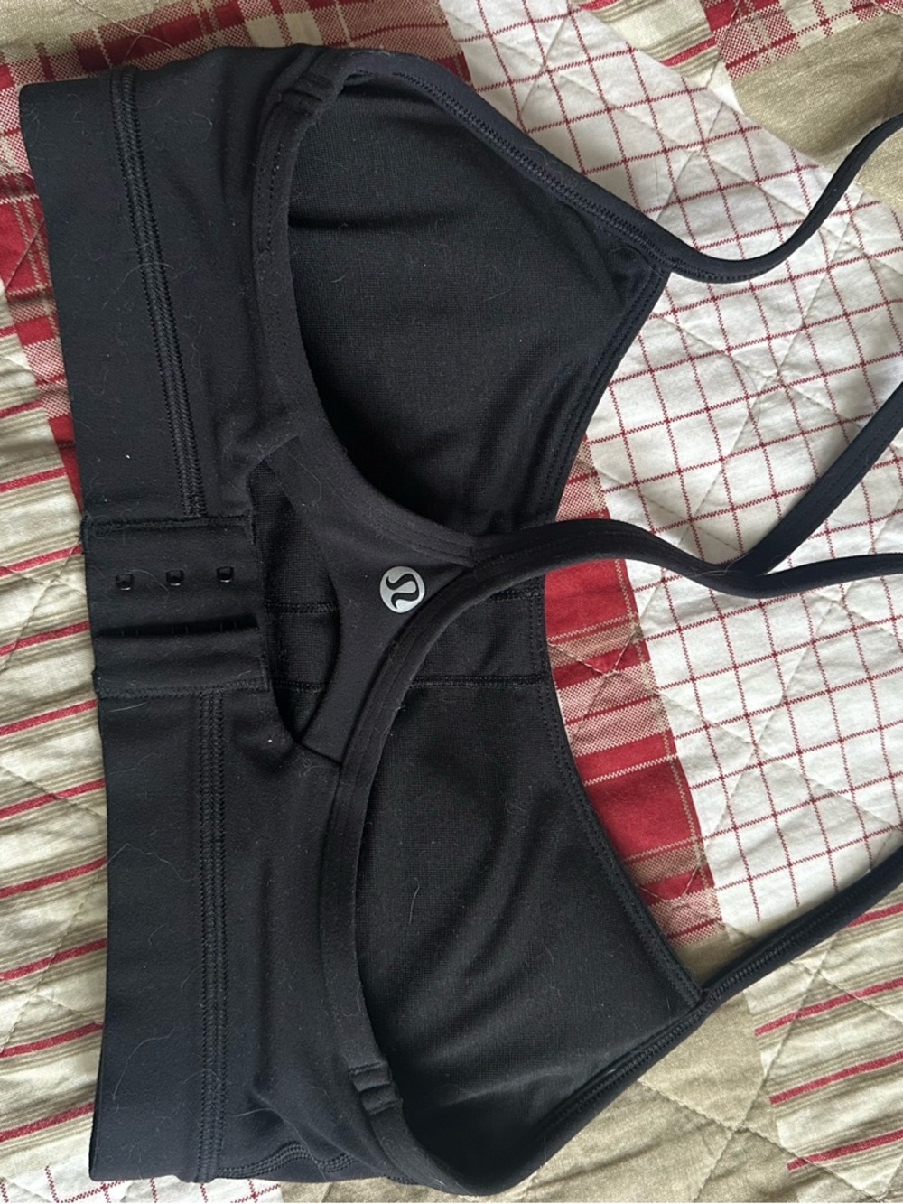 lululemon athletica Black strappy low-impact sports bra